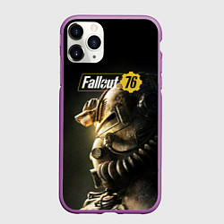 Чехол iPhone 11 Pro матовый FALLOUT 76, цвет: 3D-фиолетовый