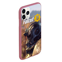 Чехол iPhone 11 Pro матовый Fallout 76, цвет: 3D-малиновый — фото 2