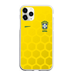 Чехол iPhone 11 Pro матовый Brazil Team: WC 2018