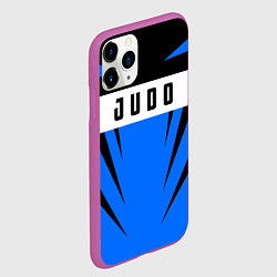 Чехол iPhone 11 Pro матовый Judo Fighter, цвет: 3D-фиолетовый — фото 2