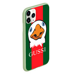 Чехол iPhone 11 Pro матовый GUSSI Beak, цвет: 3D-салатовый — фото 2