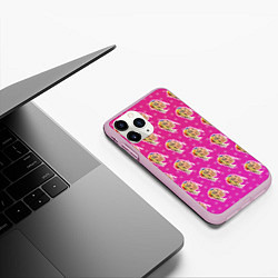 Чехол iPhone 11 Pro матовый 6IX9INE Pattern, цвет: 3D-розовый — фото 2