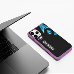 Чехол iPhone 11 Pro матовый Detroit: Android RK800, цвет: 3D-фиолетовый — фото 2