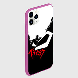 Чехол iPhone 11 Pro матовый Берсерк. Гатс, цвет: 3D-фиолетовый — фото 2