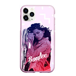 Чехол iPhone 11 Pro матовый Soufee, цвет: 3D-розовый