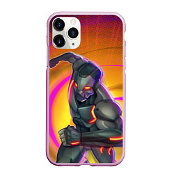 Чехол iPhone 11 Pro матовый Fortnite Omega, цвет: 3D-розовый