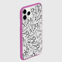 Чехол iPhone 11 Pro матовый RA9 DEVIANT, цвет: 3D-фиолетовый — фото 2