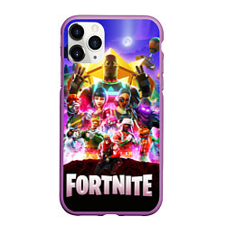 Чехол iPhone 11 Pro матовый Fortnite: Battle Royale, цвет: 3D-фиолетовый