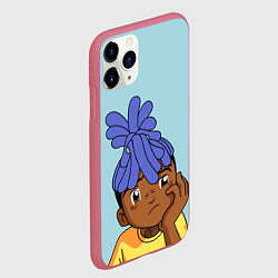 Чехол iPhone 11 Pro матовый XXXTentacion Kid, цвет: 3D-малиновый — фото 2