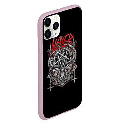 Чехол iPhone 11 Pro матовый Slayer: Hell Goat, цвет: 3D-розовый — фото 2