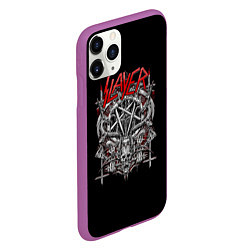 Чехол iPhone 11 Pro матовый Slayer: Hell Goat, цвет: 3D-фиолетовый — фото 2