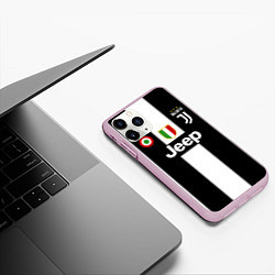 Чехол iPhone 11 Pro матовый Роналду Ювентус, цвет: 3D-розовый — фото 2