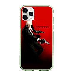 Чехол iPhone 11 Pro матовый Hitman: Red Agent, цвет: 3D-салатовый