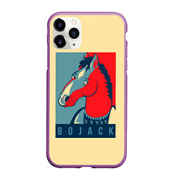 Чехол iPhone 11 Pro матовый BoJack Obey, цвет: 3D-фиолетовый