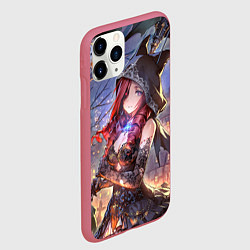 Чехол iPhone 11 Pro матовый Ярость Бахамута, цвет: 3D-малиновый — фото 2