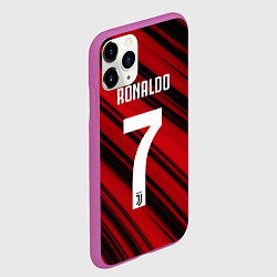 Чехол iPhone 11 Pro матовый Ronaldo 7: Red Sport, цвет: 3D-фиолетовый — фото 2