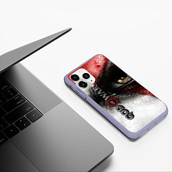 Чехол iPhone 11 Pro матовый God of War: Kratos, цвет: 3D-светло-сиреневый — фото 2