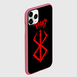 Чехол iPhone 11 Pro матовый Berserk: Stigma, цвет: 3D-малиновый — фото 2