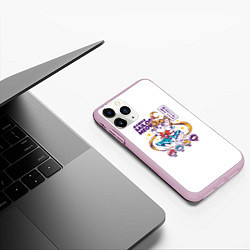 Чехол iPhone 11 Pro матовый Sailor Meow, цвет: 3D-розовый — фото 2