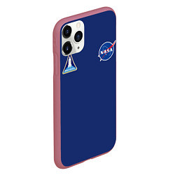 Чехол iPhone 11 Pro матовый NASA: Special Form, цвет: 3D-малиновый — фото 2