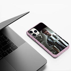 Чехол iPhone 11 Pro матовый RONALDO 7, цвет: 3D-розовый — фото 2