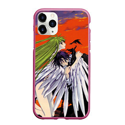 Чехол iPhone 11 Pro матовый Code Geass Лелуша обнимает Ангел