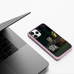 Чехол iPhone 11 Pro матовый Don't Starve: Night Forrest, цвет: 3D-розовый — фото 2