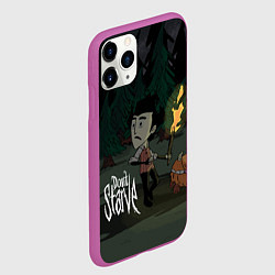 Чехол iPhone 11 Pro матовый Don't Starve: Night Forrest, цвет: 3D-фиолетовый — фото 2