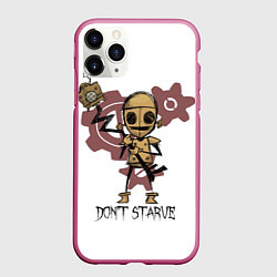 Чехол iPhone 11 Pro матовый Don't Starve: WX-78, цвет: 3D-малиновый