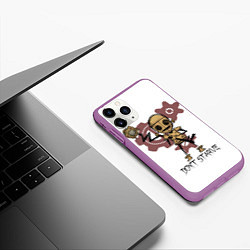 Чехол iPhone 11 Pro матовый Don't Starve: WX-78, цвет: 3D-фиолетовый — фото 2