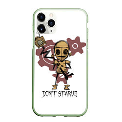 Чехол iPhone 11 Pro матовый Don't Starve: WX-78, цвет: 3D-салатовый