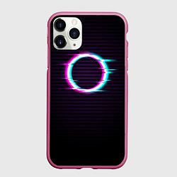 Чехол iPhone 11 Pro матовый Глич-кольцо
