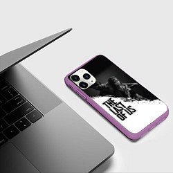 Чехол iPhone 11 Pro матовый The Last of Us: White & Black, цвет: 3D-фиолетовый — фото 2
