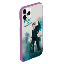 Чехол iPhone 11 Pro матовый Brendon Urie, цвет: 3D-фиолетовый — фото 2