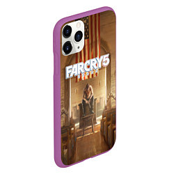 Чехол iPhone 11 Pro матовый Far Cry 5, цвет: 3D-фиолетовый — фото 2