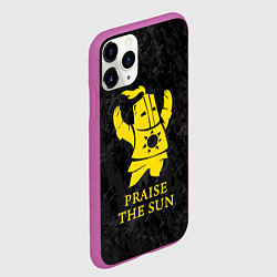 Чехол iPhone 11 Pro матовый Praise The Sun, цвет: 3D-фиолетовый — фото 2