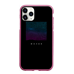 Чехол iPhone 11 Pro матовый Neon WAVES