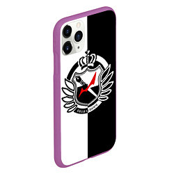 Чехол iPhone 11 Pro матовый MONOKUMA SCHOOL, цвет: 3D-фиолетовый — фото 2