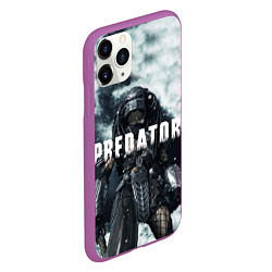 Чехол iPhone 11 Pro матовый Winter Predator, цвет: 3D-фиолетовый — фото 2