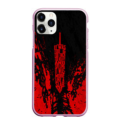 Чехол iPhone 11 Pro матовый Berserk Sword, цвет: 3D-розовый