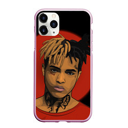 Чехол iPhone 11 Pro матовый XXXTentacion: Red Sun, цвет: 3D-розовый