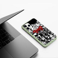 Чехол iPhone 11 Pro матовый Berserk Stories, цвет: 3D-салатовый — фото 2