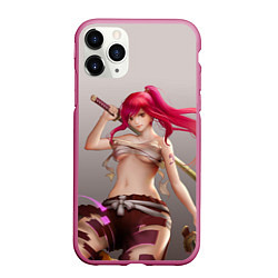 Чехол iPhone 11 Pro матовый Fairy Tail Red Erza Scarlet