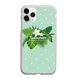 Чехол iPhone 11 Pro матовый Fresh Summer, цвет: 3D-розовый