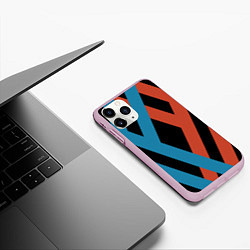 Чехол iPhone 11 Pro матовый Darling in the Franxx, цвет: 3D-розовый — фото 2