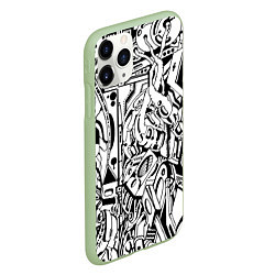 Чехол iPhone 11 Pro матовый Space Mechanic, цвет: 3D-салатовый — фото 2