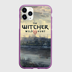 Чехол iPhone 11 Pro матовый The Witcher 3: Wild Hunt, цвет: 3D-фиолетовый