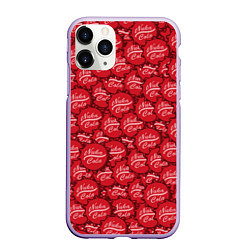 Чехол iPhone 11 Pro матовый Nuka Cola Caps, цвет: 3D-светло-сиреневый