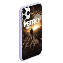 Чехол iPhone 11 Pro матовый Metro Exodus: Sunset, цвет: 3D-светло-сиреневый — фото 2