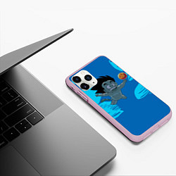 Чехол iPhone 11 Pro матовый Smells Like: Dragon Ball Z, цвет: 3D-розовый — фото 2